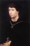 WEYDEN, Rogier van der Portrait of Charles the Bold Spain oil painting artist